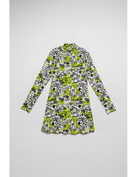 Vestido Recto De Cuello