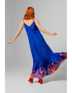 Traje Largo Azul Diosa 2