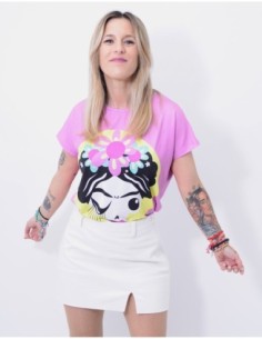 Camiseta Rosa Calaveras 2
