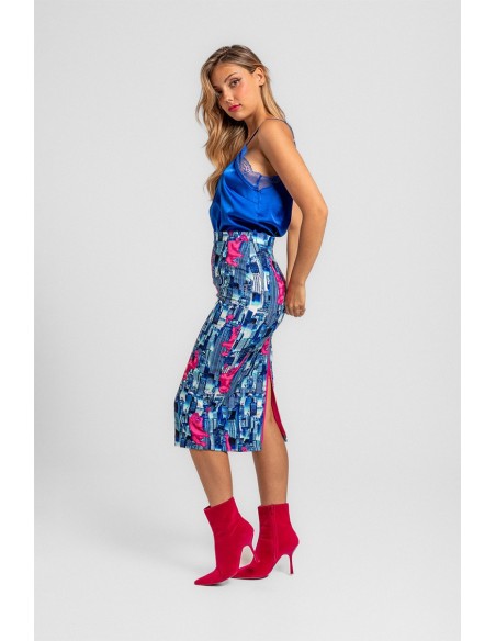 Falda Gorila Rosa Y Azul