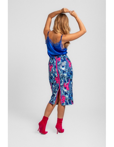 Falda Gorila Rosa Y Azul