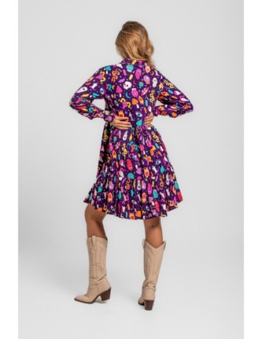 Vestido Estampado Lila