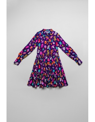 Vestido Estampado Lila