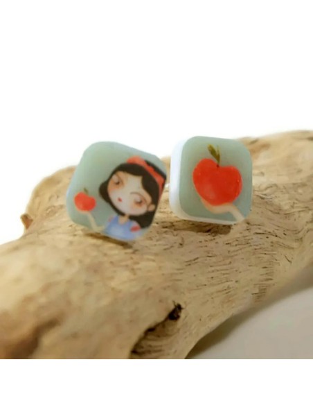 Pendientes Blancanieves