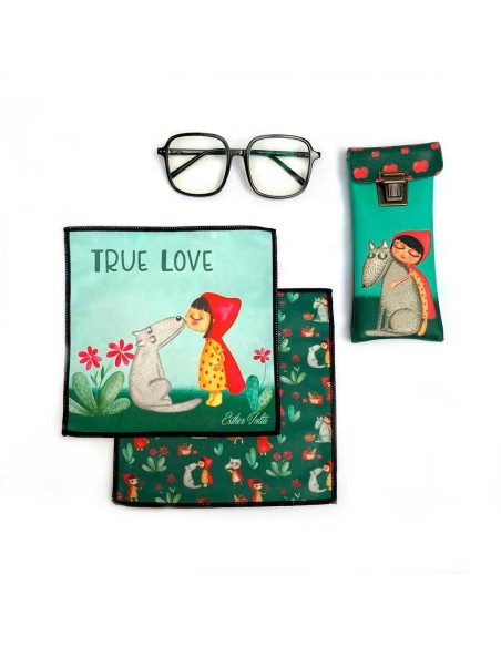 Paño Limpia Gafas Amor Verdadero