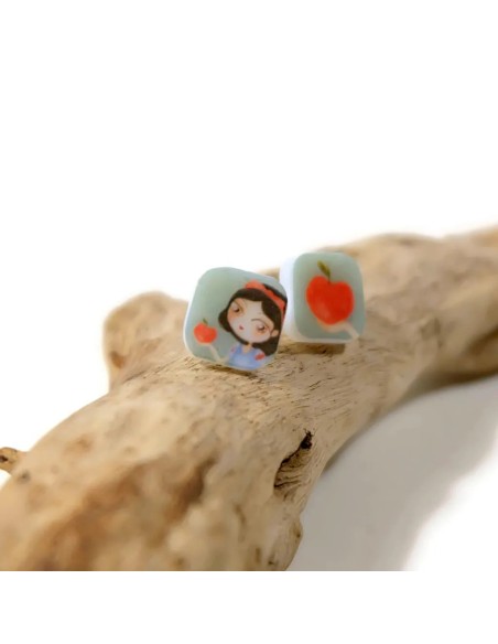 Mini Pendientes Blancanieves