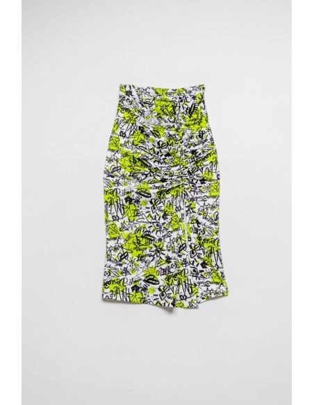 Falda Trapeado Lateral