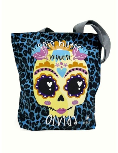 Bolso Calvera Azul Animal Print