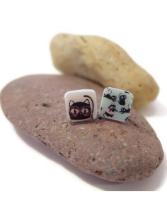 Mini Pendientes Gato