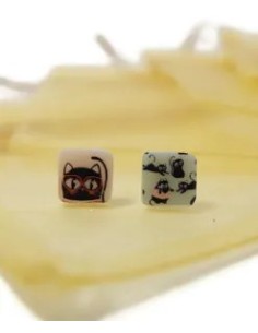 Mini Pendientes Gato 2