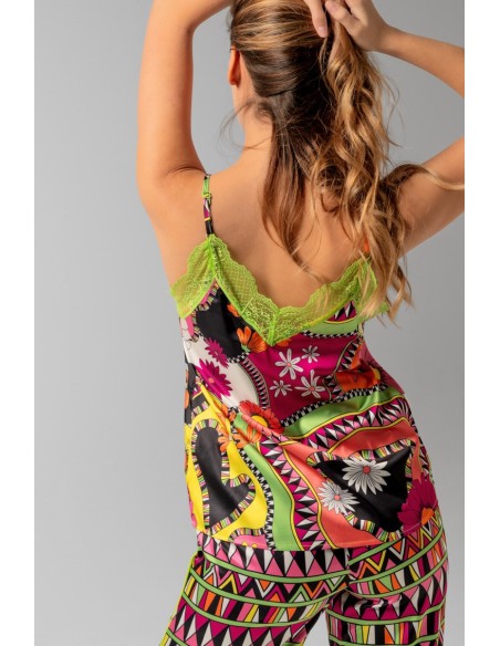 Blusa Lencera Con Volante