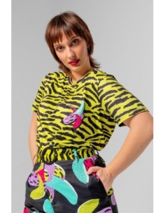 Camiseta Cebra Verde Negra