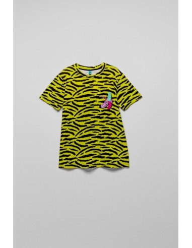 Camiseta Cebra Verde Negra